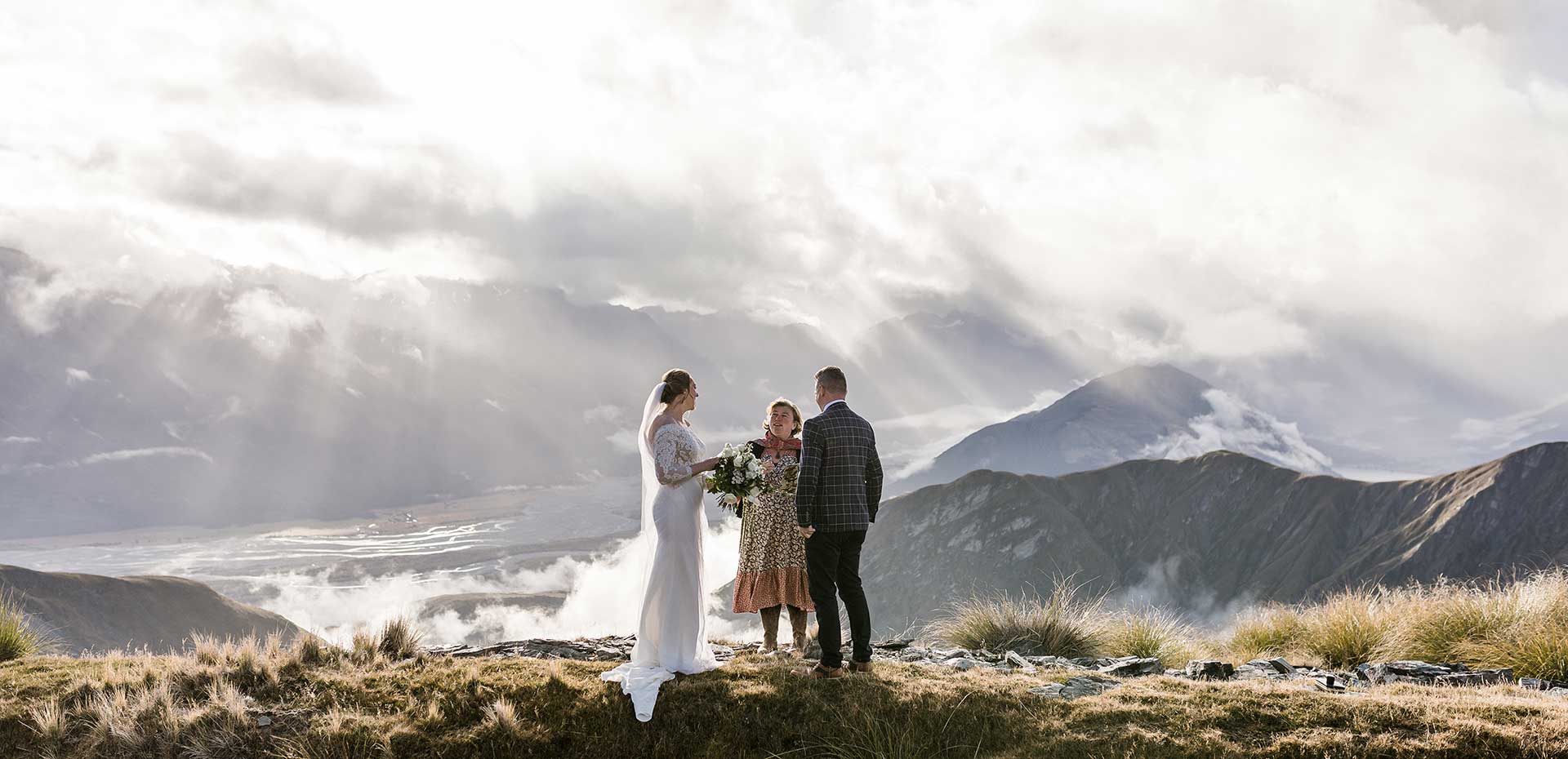 Elopements and Weddings with Hitched in Paradise.  Queenstown - NZ